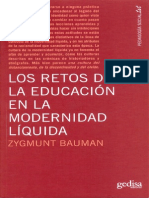 Los Retos de La Educacion en La Modernidad Liquida 1