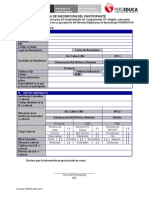 Ficha de Inscripción Sistema de Capacitacion