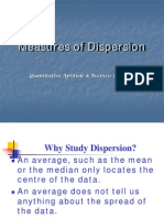 Measures of Dispersion: Quantitative Aptitude & Business Statistics