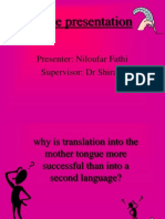 Why Mother Tongue Translation More Successful