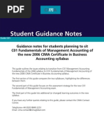 Download CIMA C1 - student guidance notes by Rafay Mahmood SN17718846 doc pdf