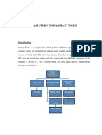 CASE STUDY ON FARNRAY TOOLS MATERIAL PLANNING