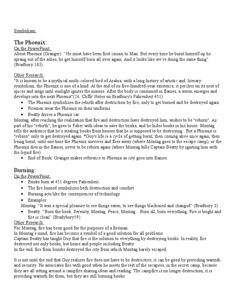 10 E Fahrenheit 451 Symbolism PDF