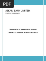 Download ASKARI BANK LIMITED - SWOT AND PESTEL ANALYSIS  by sara24391 SN177199600 doc pdf