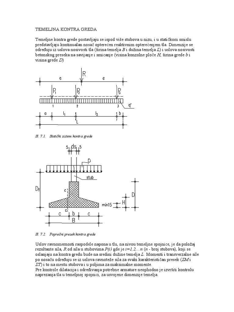 Vii Temeljna Kontra Greda Ploca | PDF