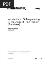 CSharp - Introduction To C# Programming For The Microsoft - Net Platform Pre Release)