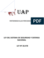 Ley del Sistema de Seguridad y Defensa Nacional Perú