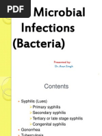 Microbial Infections (Bacteria) : Presented by