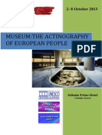 Museum:The Actinography of European People: 2-8 October 2013
