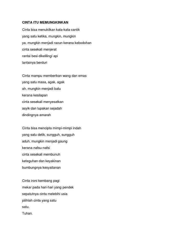 Sajak Cinta Itu Pdf