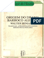 BENJAMIN, W. Origem do drama barroco alemão