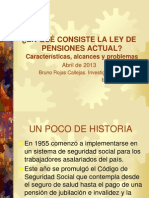 ELEMENTOS BÁSICOS Y PROBLEMAS Ley de pensiones 065