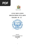 Civic Education Syllabus Grade 10-12