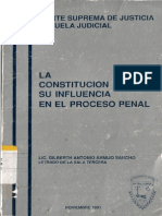 Armijo Sancho La Constitucion Politica Su Influencia en El Proceso Penal