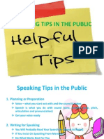 Speaking Tips in The Public