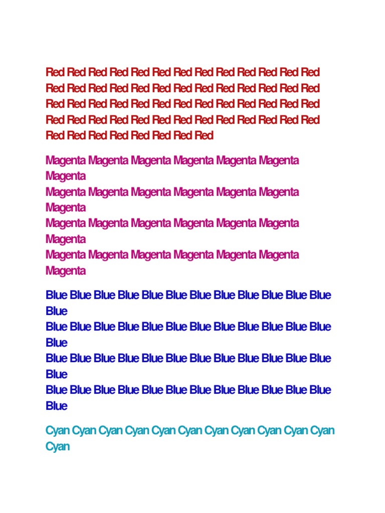 Understanding the Cyan Color | PDF