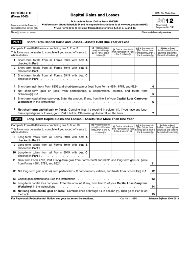 Worksheets Schedule D Tax Worksheet f1040sd capital gains tax in the united states s corporation