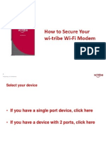 Wi-Tribe Modem Configure in 5 Minutes