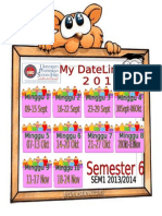 Kalendar Dateline Sem6