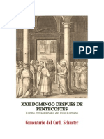 XXII DOMINGO DESPUÉS DE PENTECOSTÉS. Card. Schuster