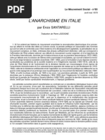 Enzo Santarelli - 1983 - L’anarchisme en Italie