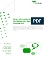 Blogs - Alternative communication and advertising methods for corporations