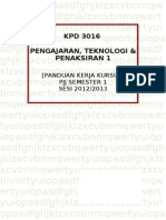 Kerja Kursus KPD 3016 (PJJ) Sem 1-2012-2013