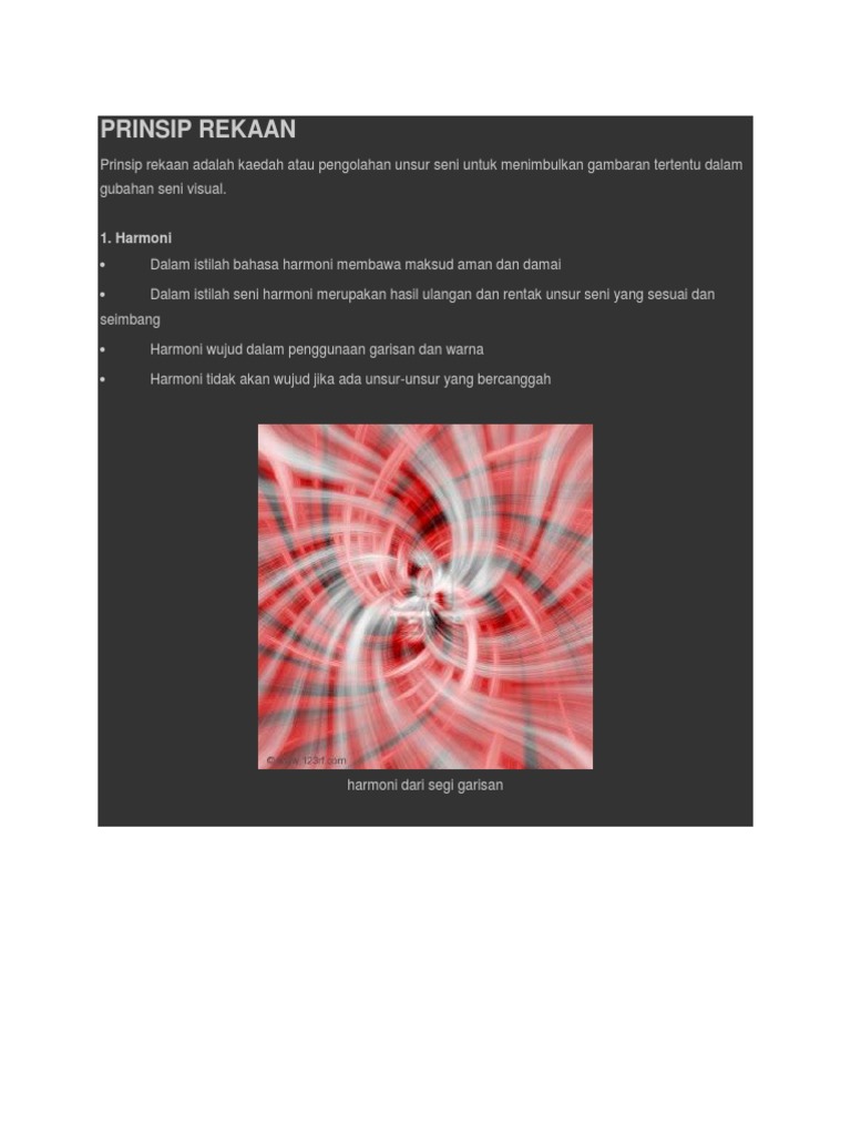 Prinsip Rekaan Prinsip Rekaan