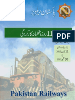 110 Days report of pakistan railway