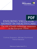 Ensuring Value For Money in Health Care