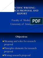 Research Proposal and Report by Dr. Krisna Murti