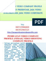112362124 Pembuatan Video Company Profile Animasi Video Shooting Company Profile Jasa Video Corporate