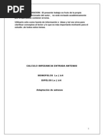Download CALCULO IMPEDANCIA ANTENAS by Antonio Luis Subirats Sole SN177347813 doc pdf