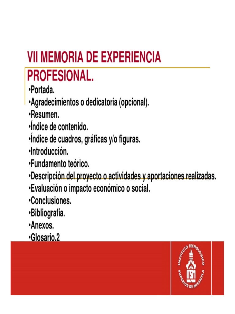 Titulacion Por MEMORIA DE EXPERIENCIA PROFESIONAL PDF PDF