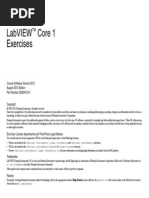 2012 LabVIEW Core 1 Exercises Manual PDF