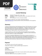 Joomla Course Outline