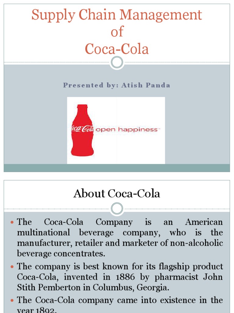 Supply Chain Management of Coca Cola
