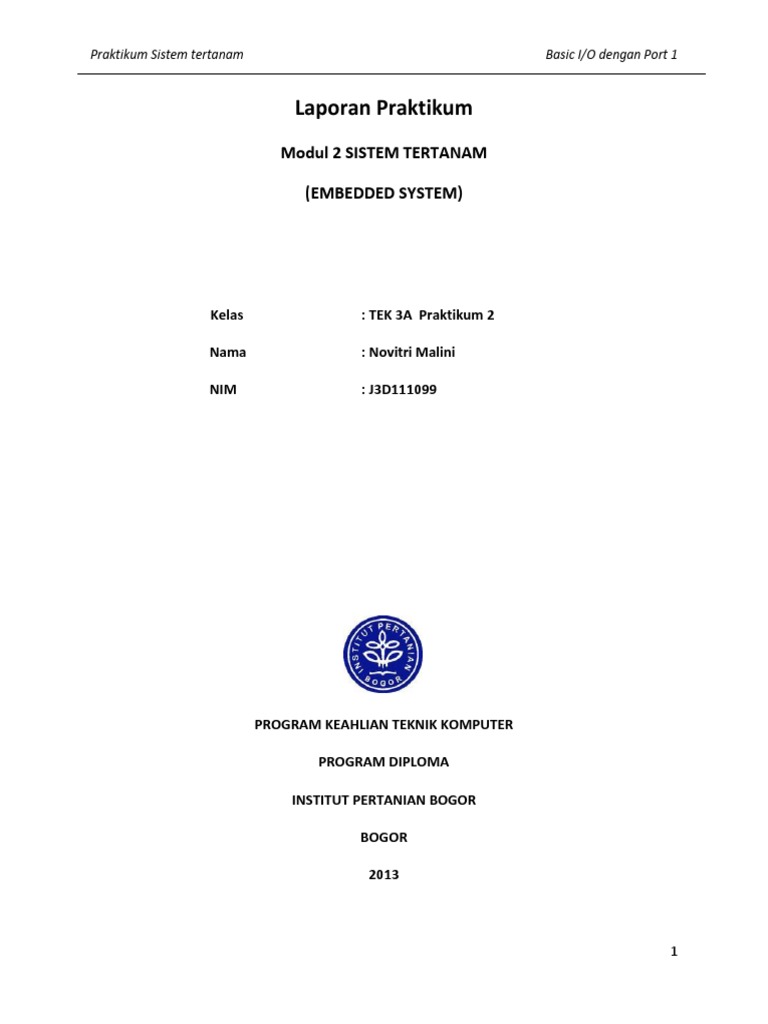 Laporan Embedded Modul 2 | PDF | Metode & Bahan Ajar | Teknologi & Rekayasa