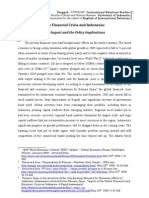 The Financial Crisis and Indonesia The Impact and The Policy Implications Written As Requirement For The Subject of English of International Relations