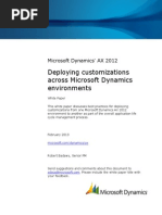 Deploying Customizations Across Microsoft Dynamics AX 2012 Environments