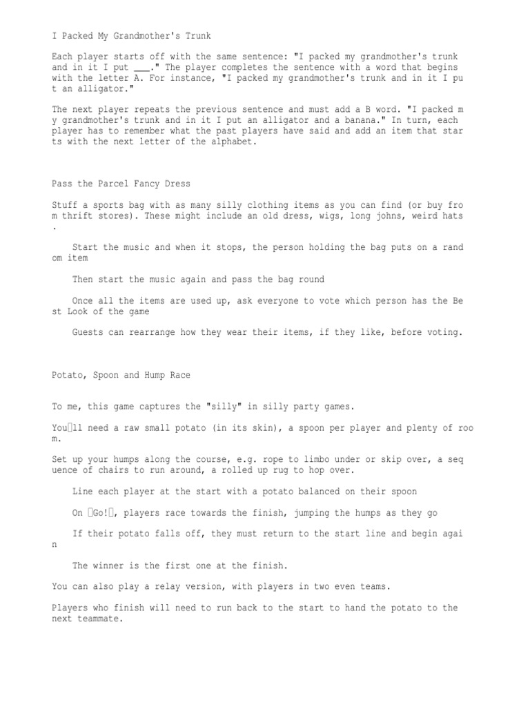 Games | PDF | Leisure