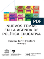 Tenti Fanfani Intro Nuevos Temas en La Agenda Educativa