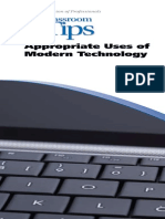 Appropriate Uses of Modern Technology