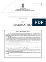 ZI 2012 Matematika Test 1