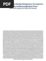 Download Tantangan terhadap Kampanye Greenpeace tentang Antipenangkapan Paus Studi Kasus Jepang Norwegia dan Islandia Makalah Mata Kuliah Masyarakat Transnasional by Tangguh Chairil SN17744583 doc pdf