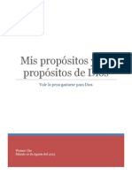 Mis Propositos y Los Prositos de Dios