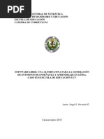 Software Libre Una Alternativa Para La Generacion