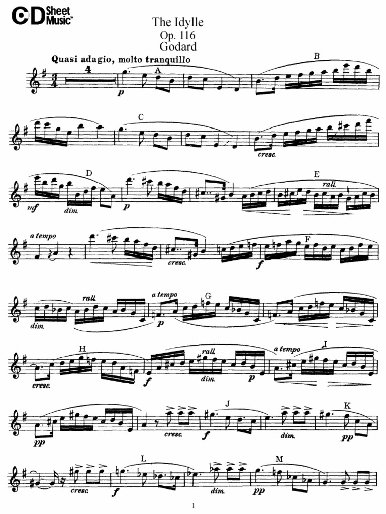 The Idylle Op. 116 (Flute) | PDF