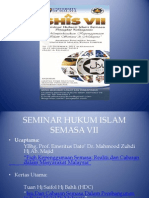 Seminar Hukum Islam Semasa Vii