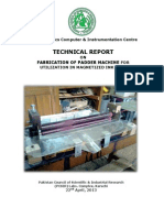 Technical Report Padder Machine